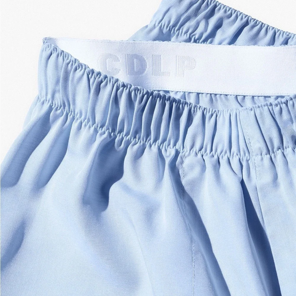 CDLP Woven Boxer Shorts Slim Sky Blue with elastic band $85